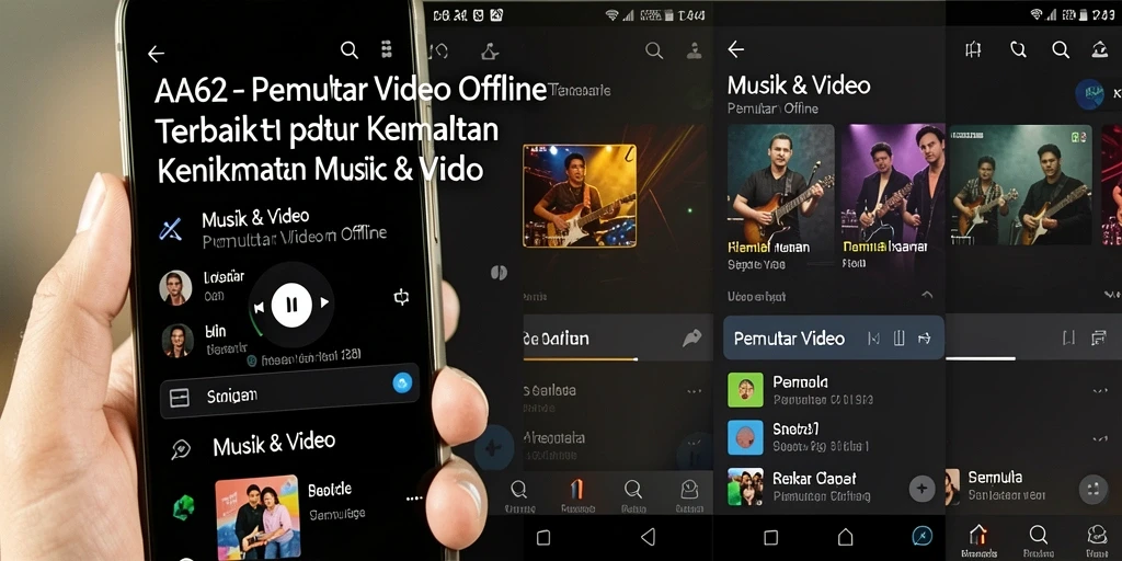 Tampilan antarmuka AA62 yang sederhana dan fungsional.