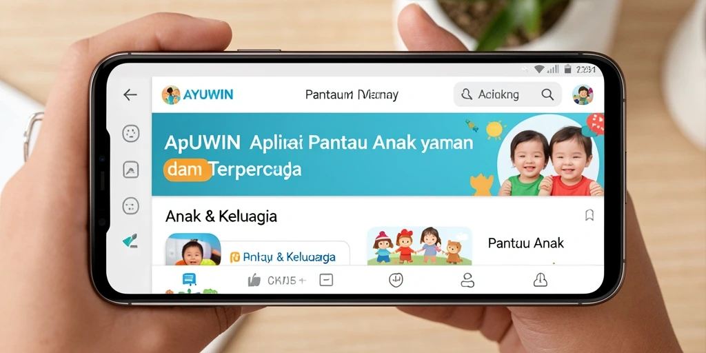 Antarmuka AYUWIN yang ramah untuk pemantauan anak.
