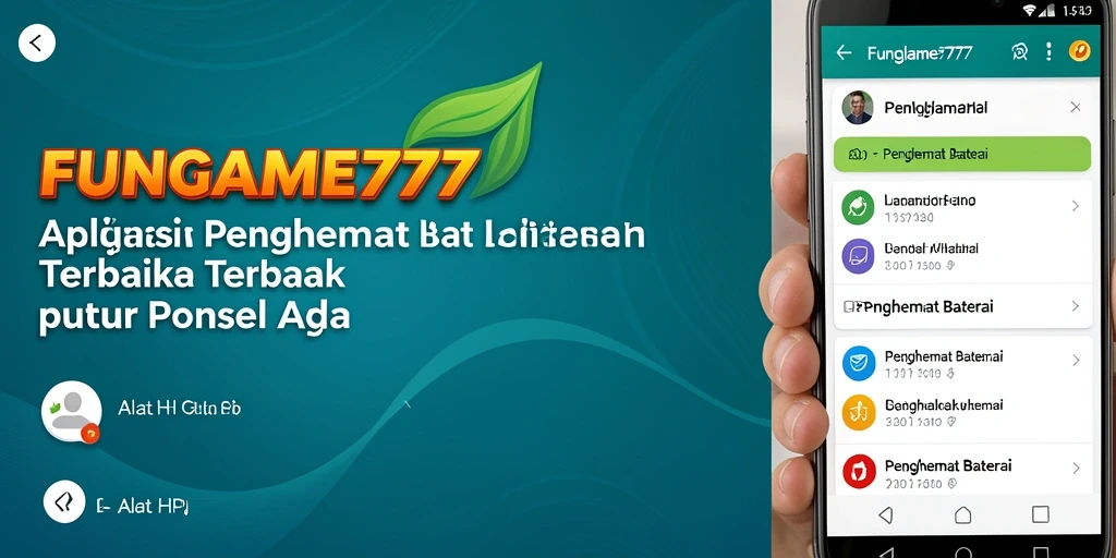 Antarmuka FUNGAME777 menunjukkan statistik penggunaan baterai yang lengkap dan jelas.