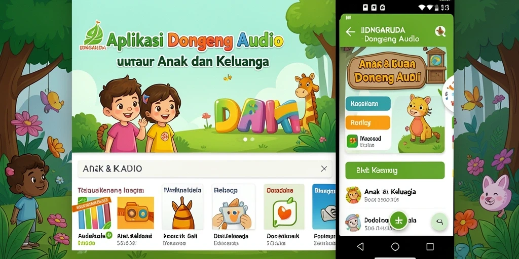 Tampilan antarmuka <strong>IDNGARUDA</strong> yang menarik untuk anak-anak.