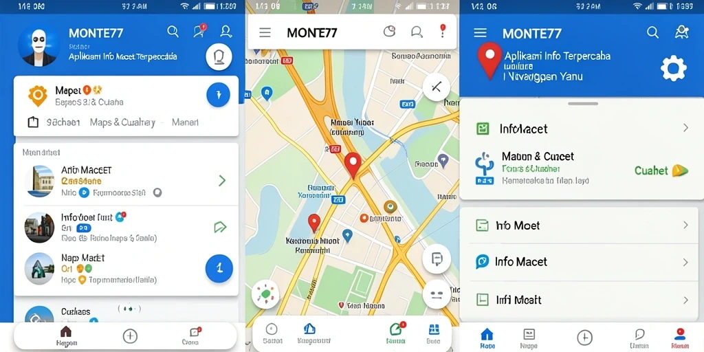 Tampilan antarmuka MONTE77 yang informatif dan intuitif.