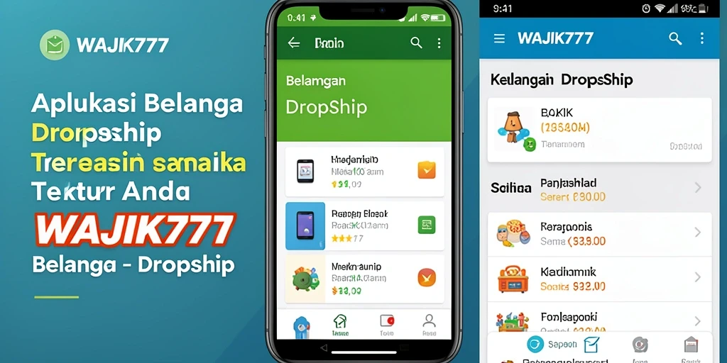 Antarmuka WAJIK777 menampilkan fungsi Dropship yang efisien dan praktis.