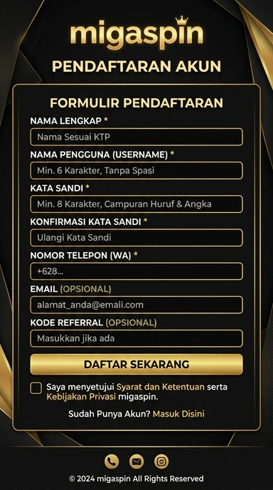 Cara Mudah Registrasi Akun migaspin untuk Pengguna Indonesia